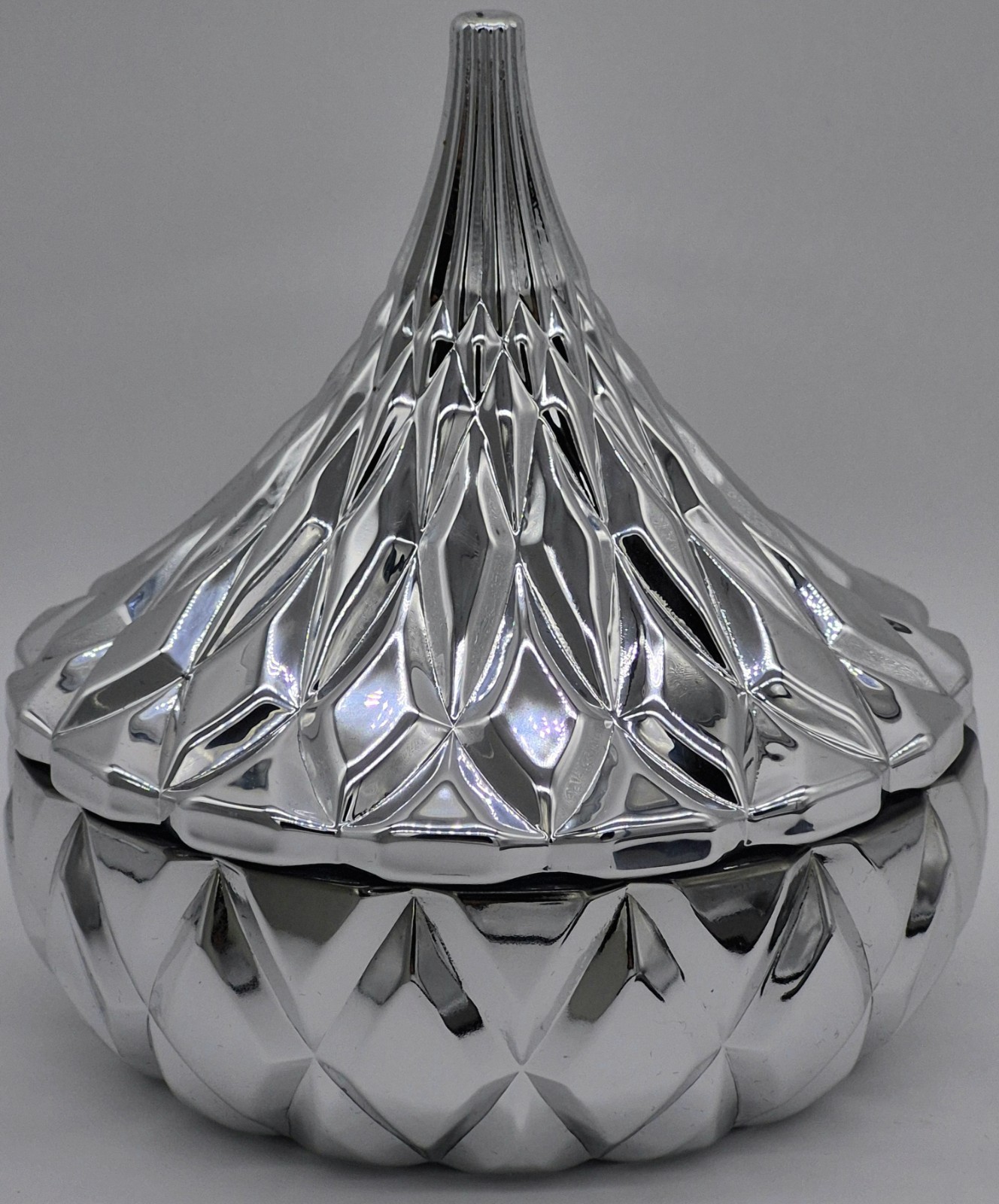Hershey’s Kisses Silver Candy Dish w/ Box Godinger Licensed New Gift Decor