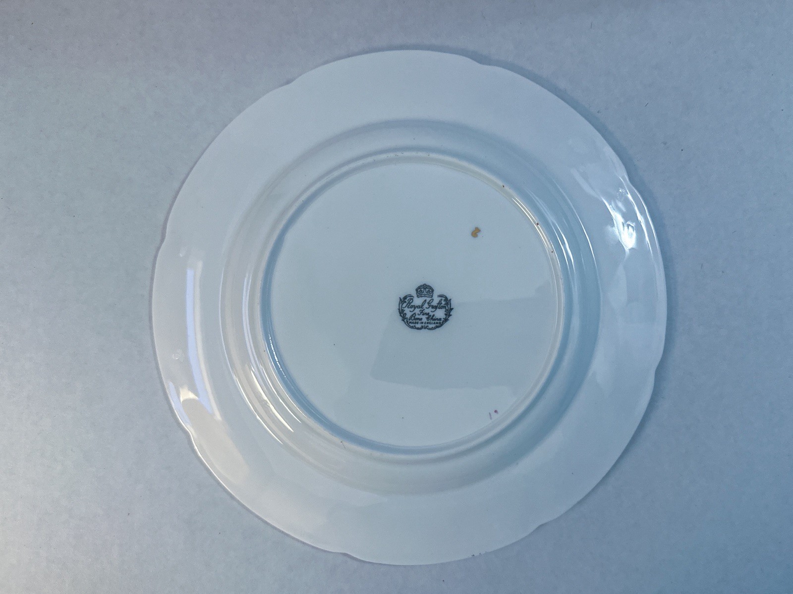 Vintage Royal Grafton Bone China Side Plate Pink Gold Trim #1840
