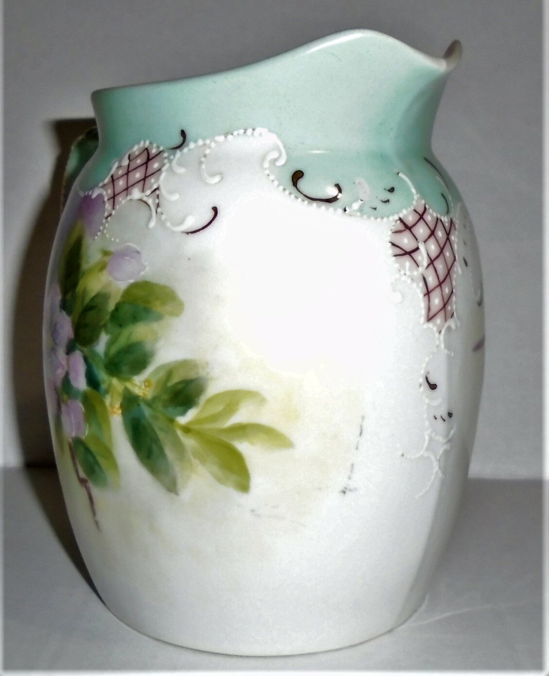 Vintage Tressemann & Vogt T&V Hand Painted Pitcher #5 Limoges France Signed