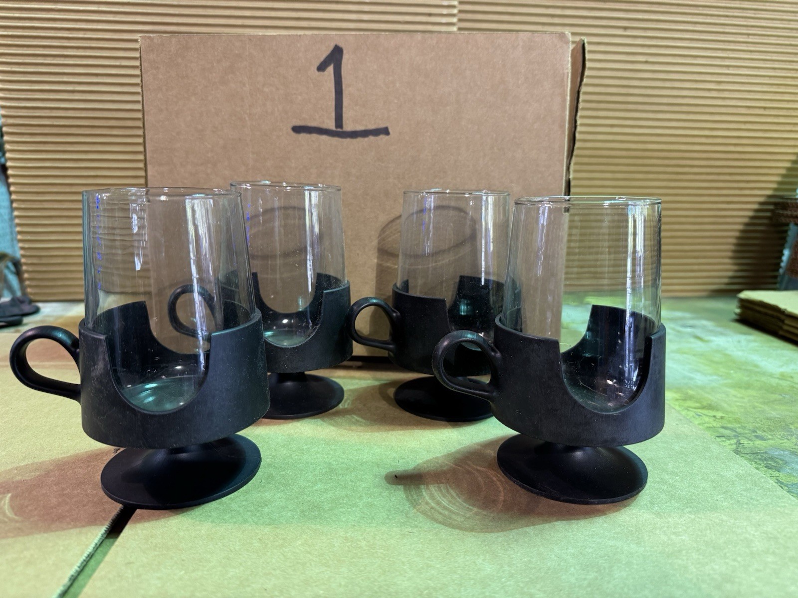 Glas Snap Corning Vintage Mug Set Of 4