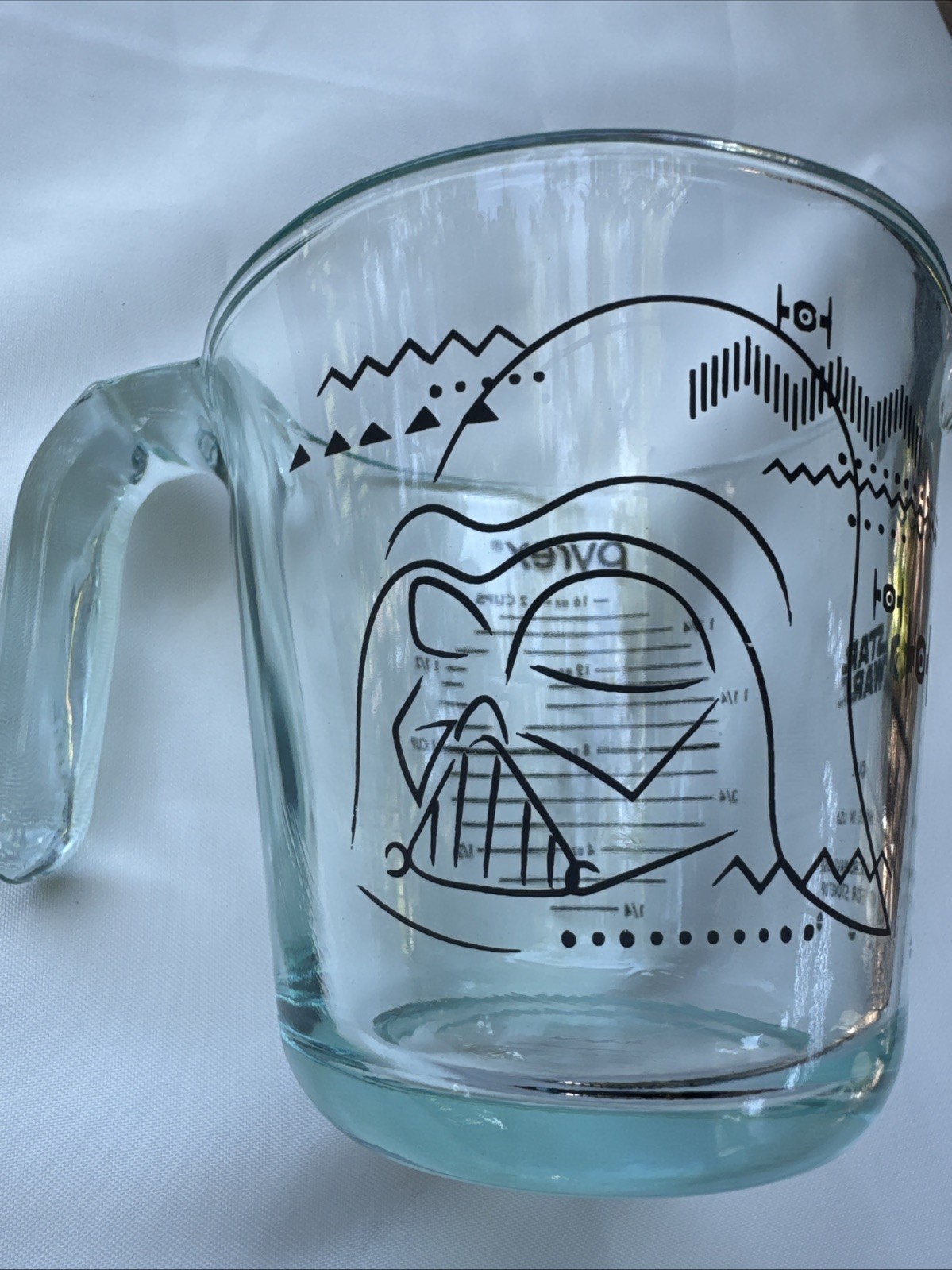 Star Wars Darth Vader Pyrex 2 Cup Glass Measuring Cup 