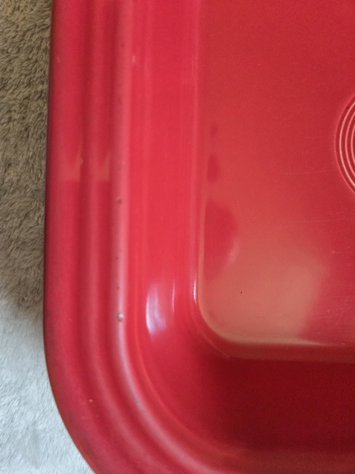 HLC Fiestaware 9in Square Baking Dish Red USED