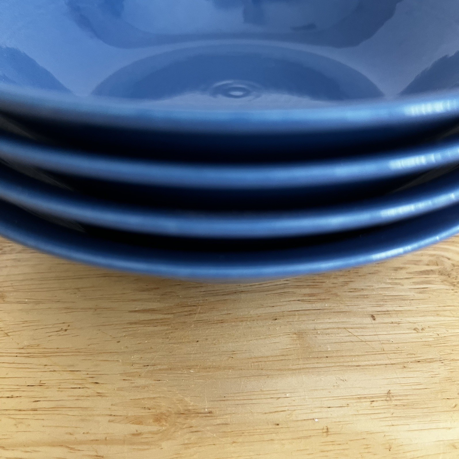 Pier 1 FESTIVAL Soup Cereal Bowls Cobalt/Royal Blue 6.75” Set of 4 Vintage Rare