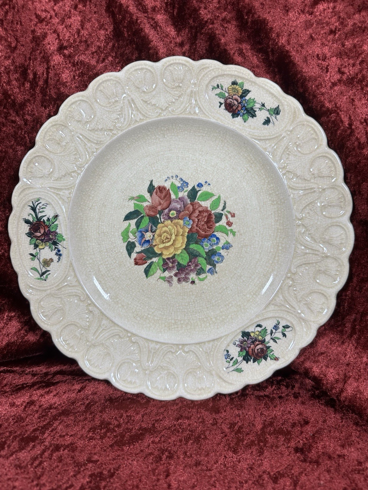 ROYAL CAULDON 11 7/8 ENGLAND-‘BRISTOL IRONSTONE’CHOP PLATE PLATTER