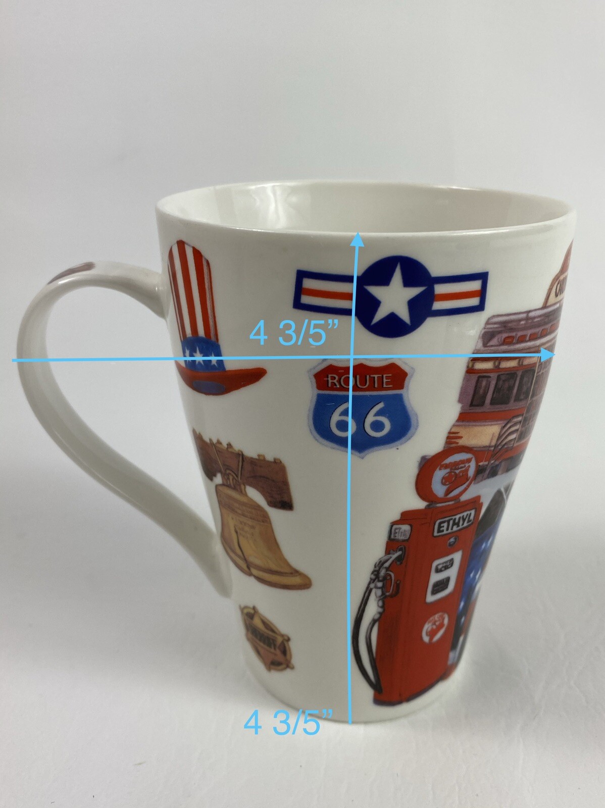 Cardew Design 2015 Americana 15oz Coffee Tea Mug Cup Paul Cardew Route 66 USA