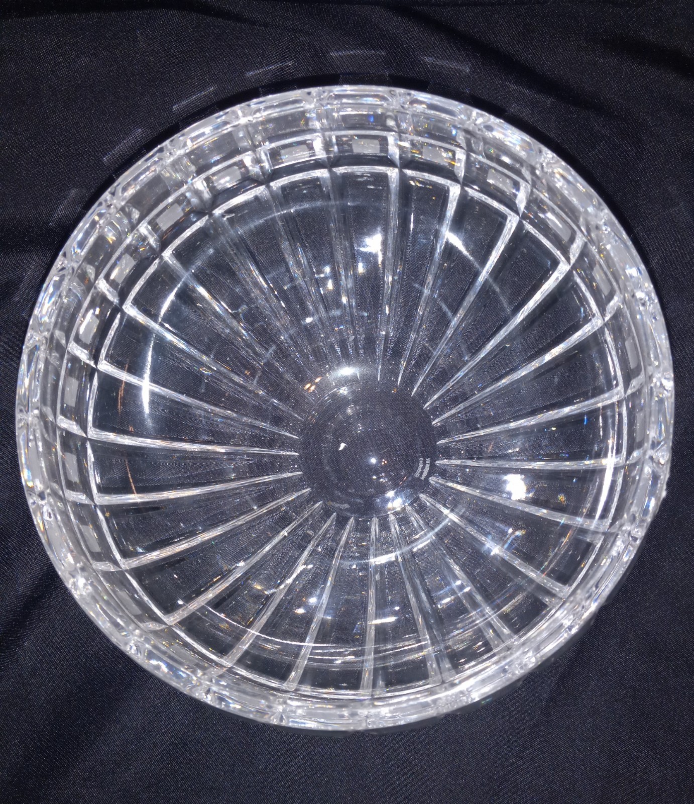 Waterford Quadrata Round Bowl Marquis Collection Vintage Crystal