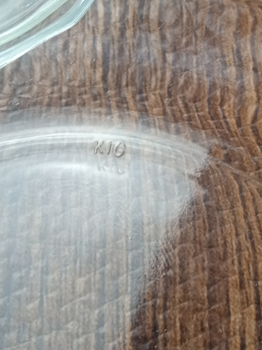 KIG Indonesia Clear Pressed Glass 7″ Set of 3 Vintage