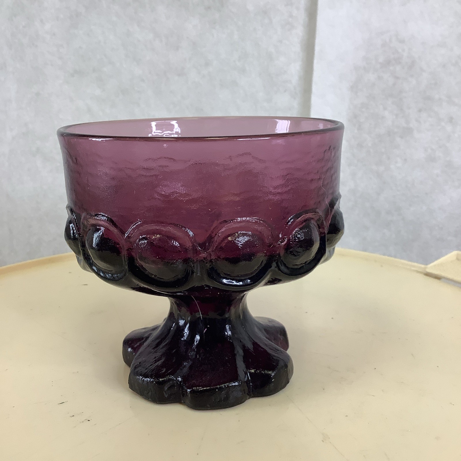 Tiffin Franciscan Madeira Amethyst Purple Plum Footed MCM Dessert Bowl