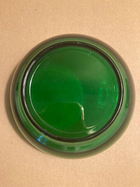 Vintage Anchor Hocking Popcorn Bowl Forest Green 5 1/4″ D x 2 1/4″ H