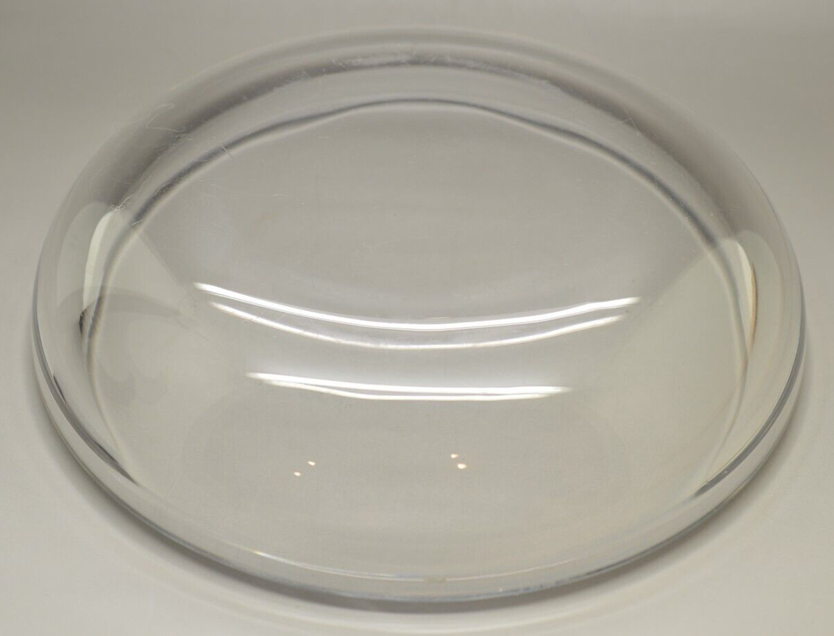 MCM Modernist Val St Lambert Crystal Heavy Handblown Art Glass Bowl Signed 7.5″