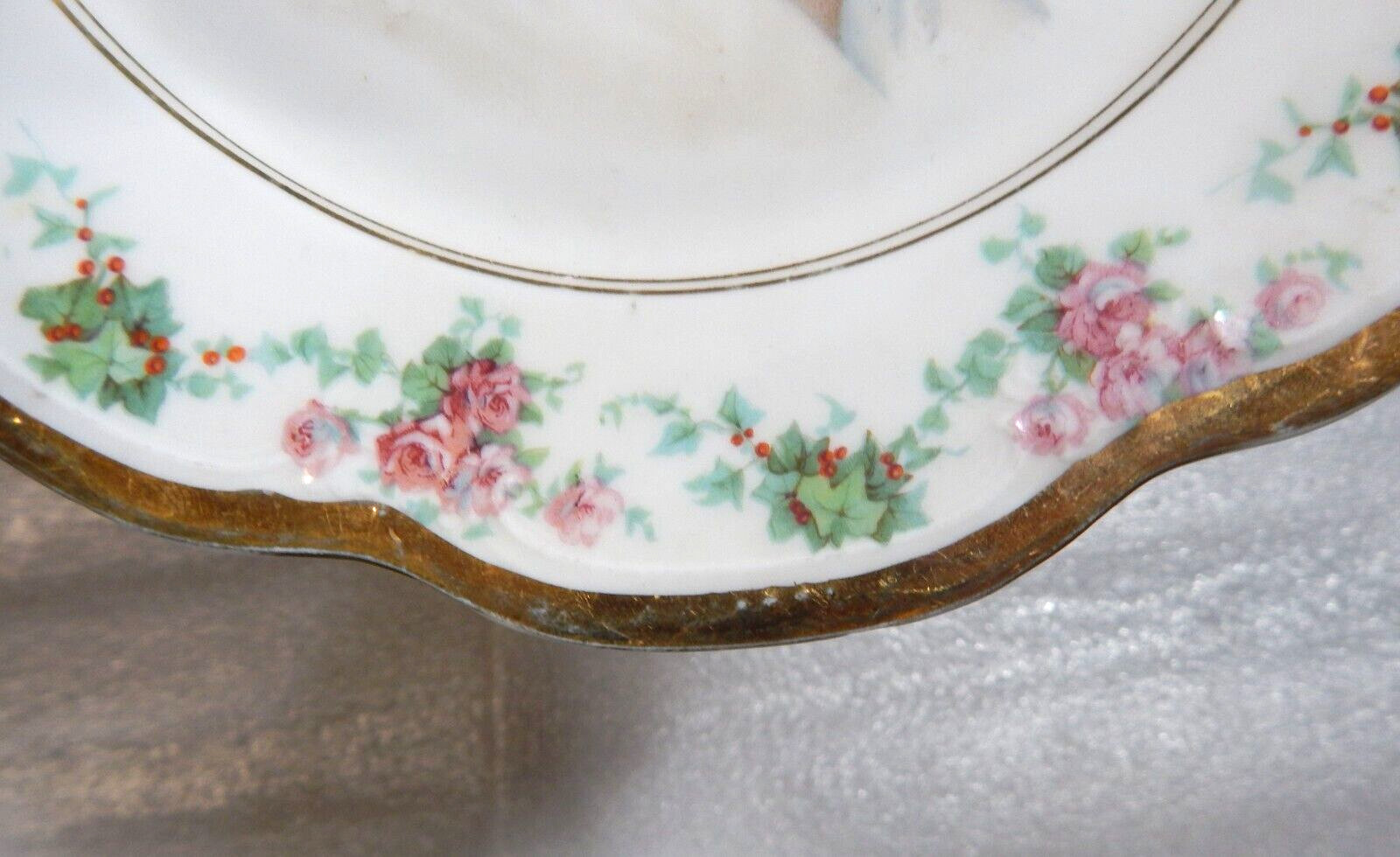 Antique GS Co. Bavaria Germany Portrait Plate 8 1/4″ Lady Martha Washington?