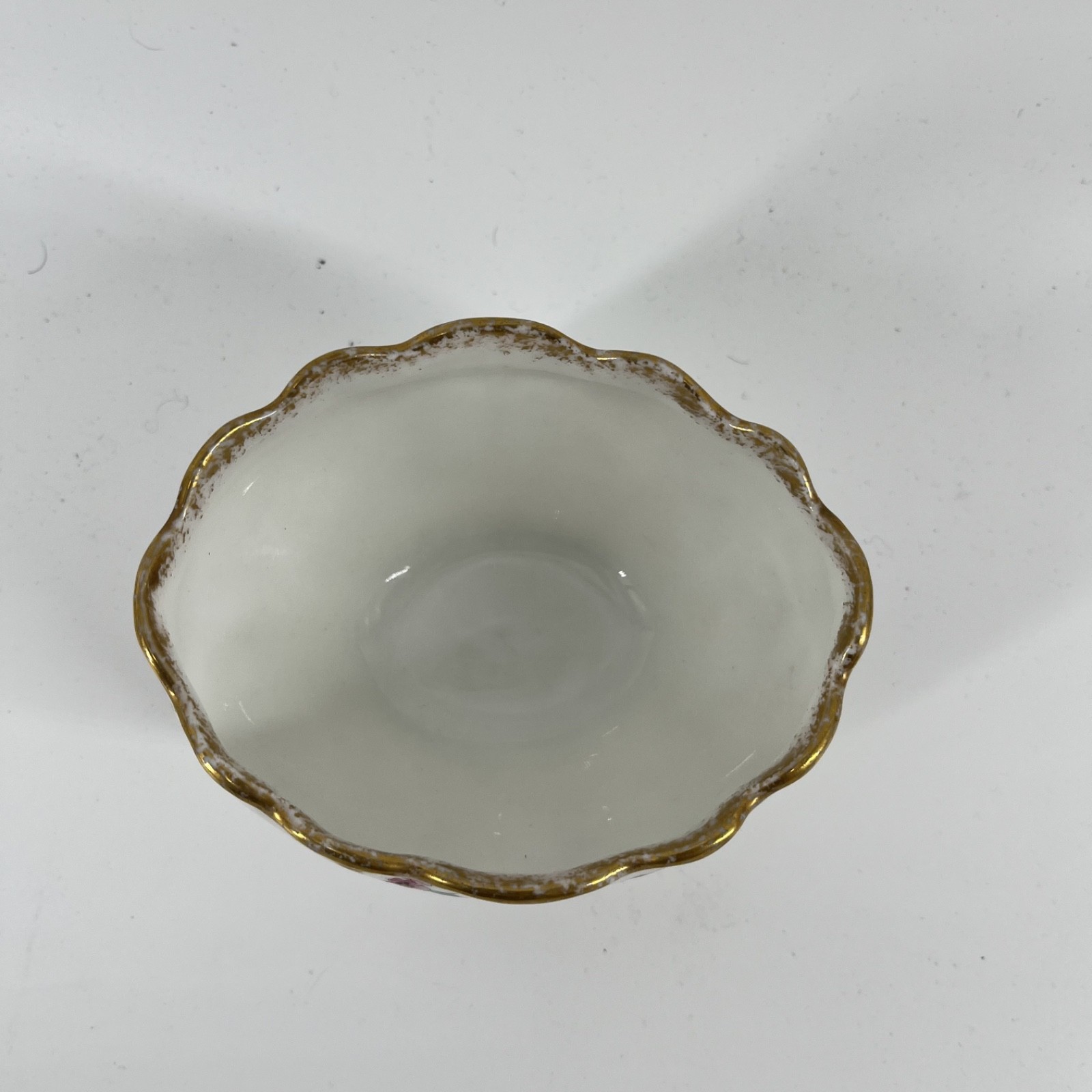 Vintage/Antique Limoges France White Bowl Pink Flowers Made in France
