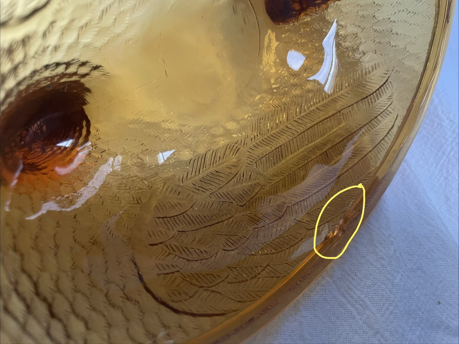 Vintage Indiana Glass Hen On Nest Dish Amber Gold Color Cottage Core Granny Core