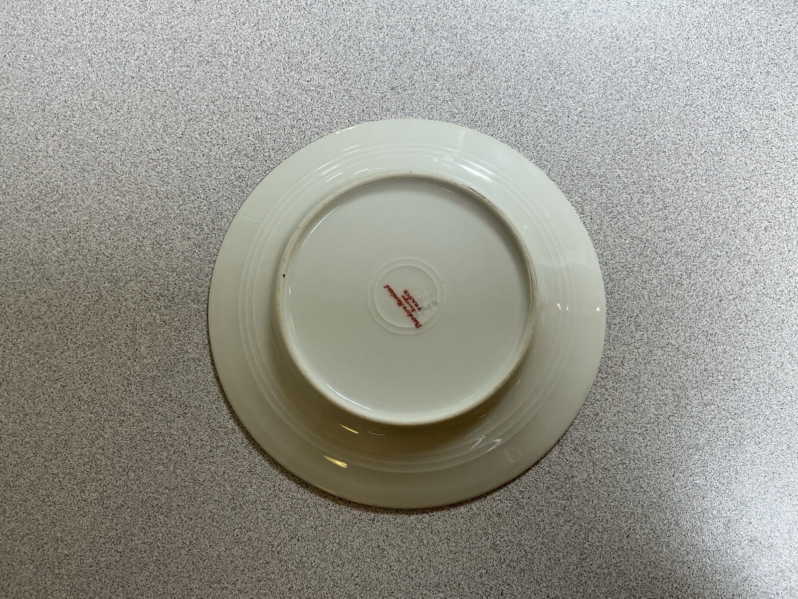 Haviland Limgoes Schleiger 625 Set Of 3 6 1/2” Bread Plates Floral Gold