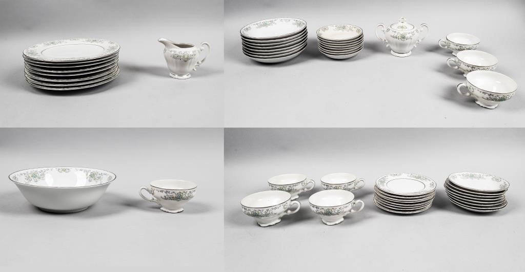 Vintage Complete 8 Place Setting Norleans “Theresa” China Set (51 Pcs)