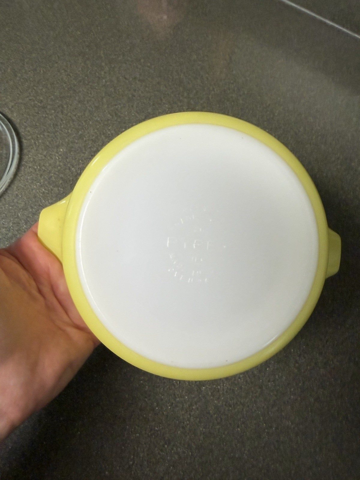 Vintage Pyrex Yellow #471 One Pint Casserole Dish with Glass Lid