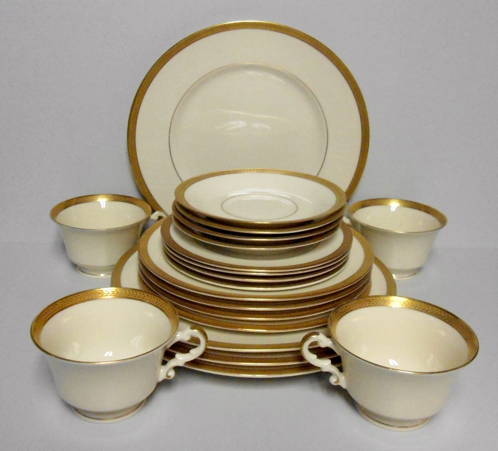 Syracuse DIANE (GOLD ENCRUSTED) 20 Piece Set FOUR PLACE SETTINGS More Here