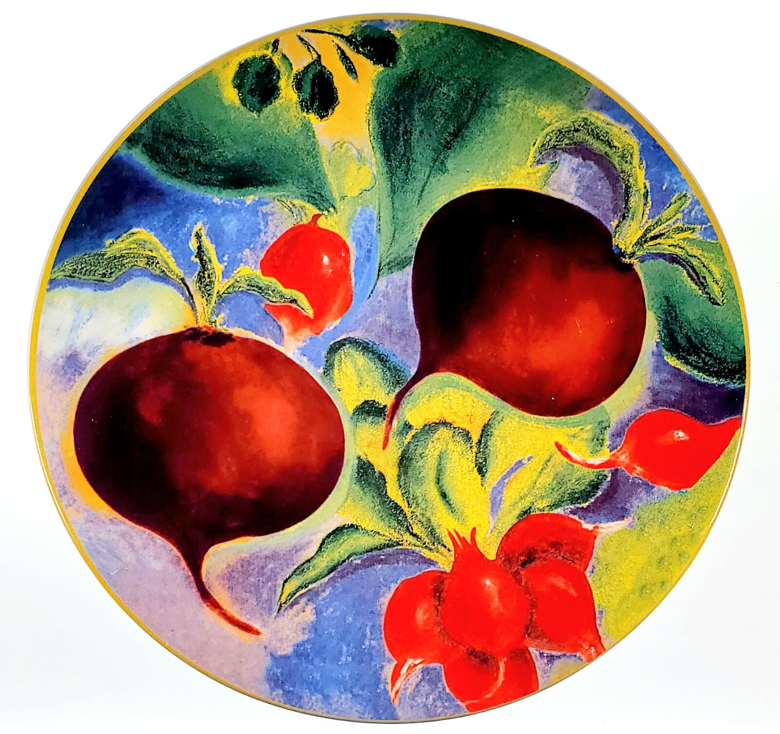 Certified Int’l Provence 10.75″ Dinner Decorative Plate Beets Linda Montgomery