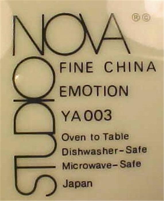 Studio Nova Emotion Soup Bowl YA003 Green Gray Black Blue Tan Geometric