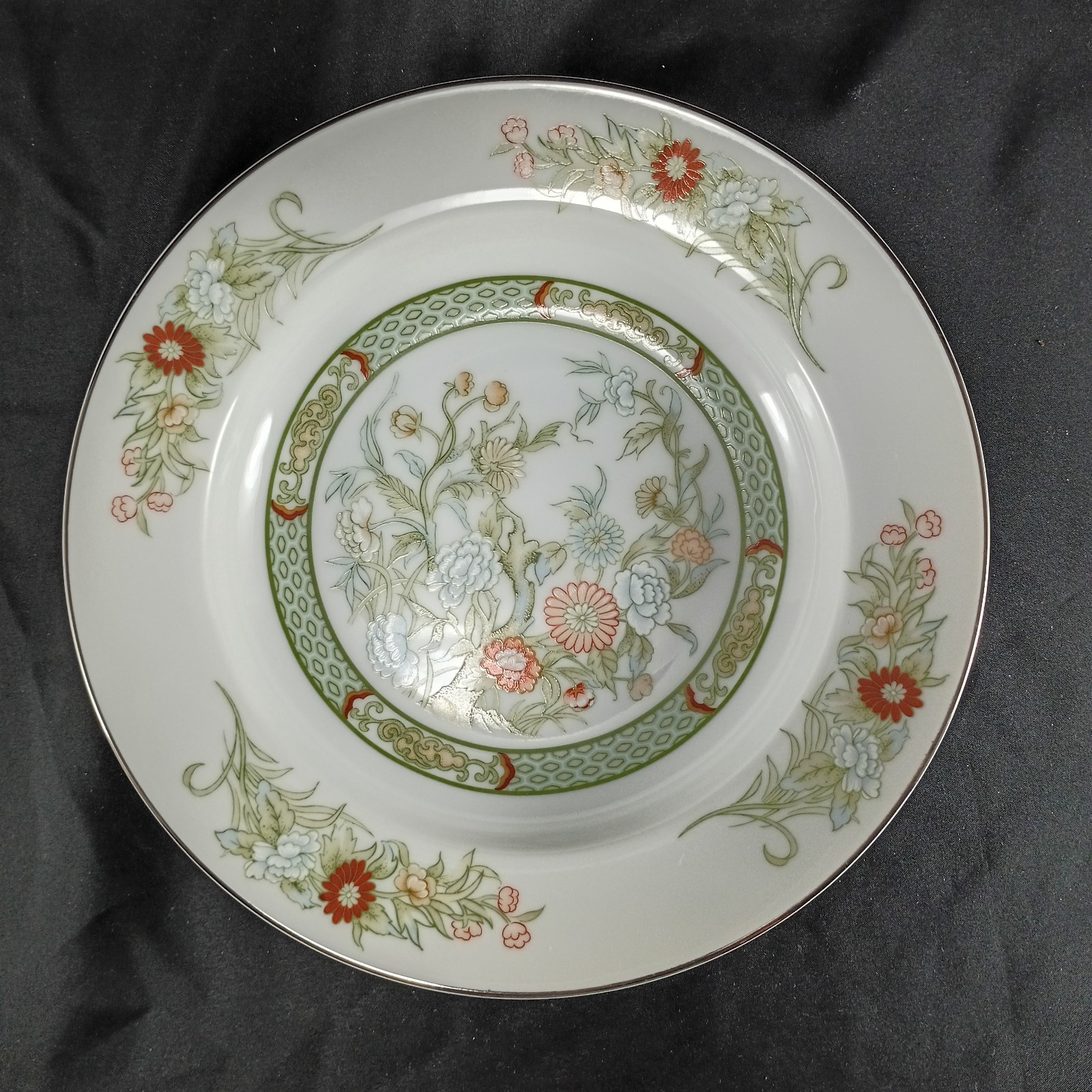 Set of 4 Mikasa KABUKI Rim Soup/ Pasta Bowls 8.25″ #L9011 Japan Discontinued