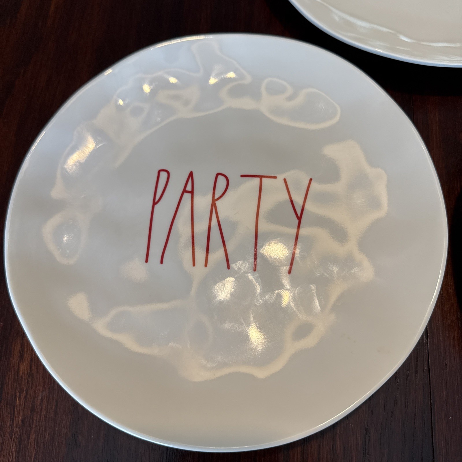 Rae Dunn by Magenta- Set Of 3 Picnic Salad Plates – Celebrate Party Play – 8 in