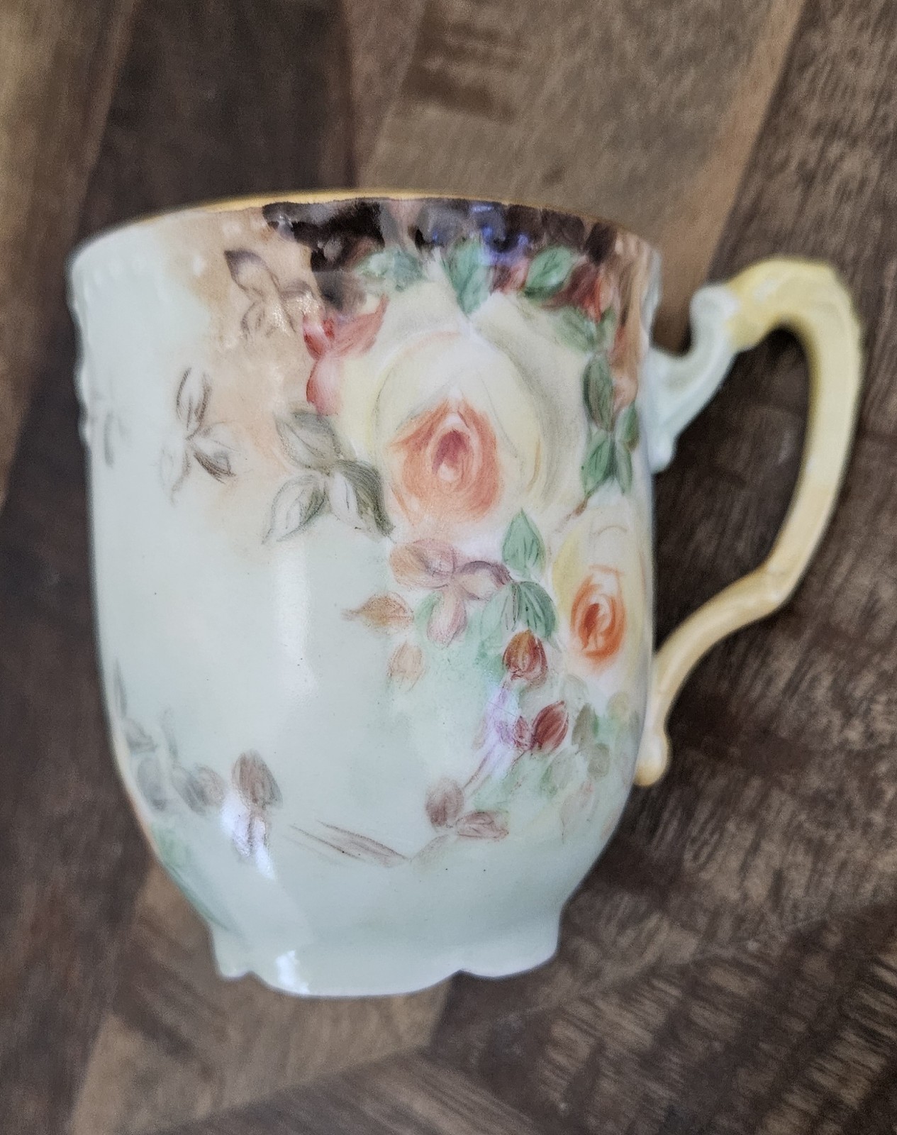 Vintage AKD France Floral Cup & Saucer Set of 5 (10 Pieces)