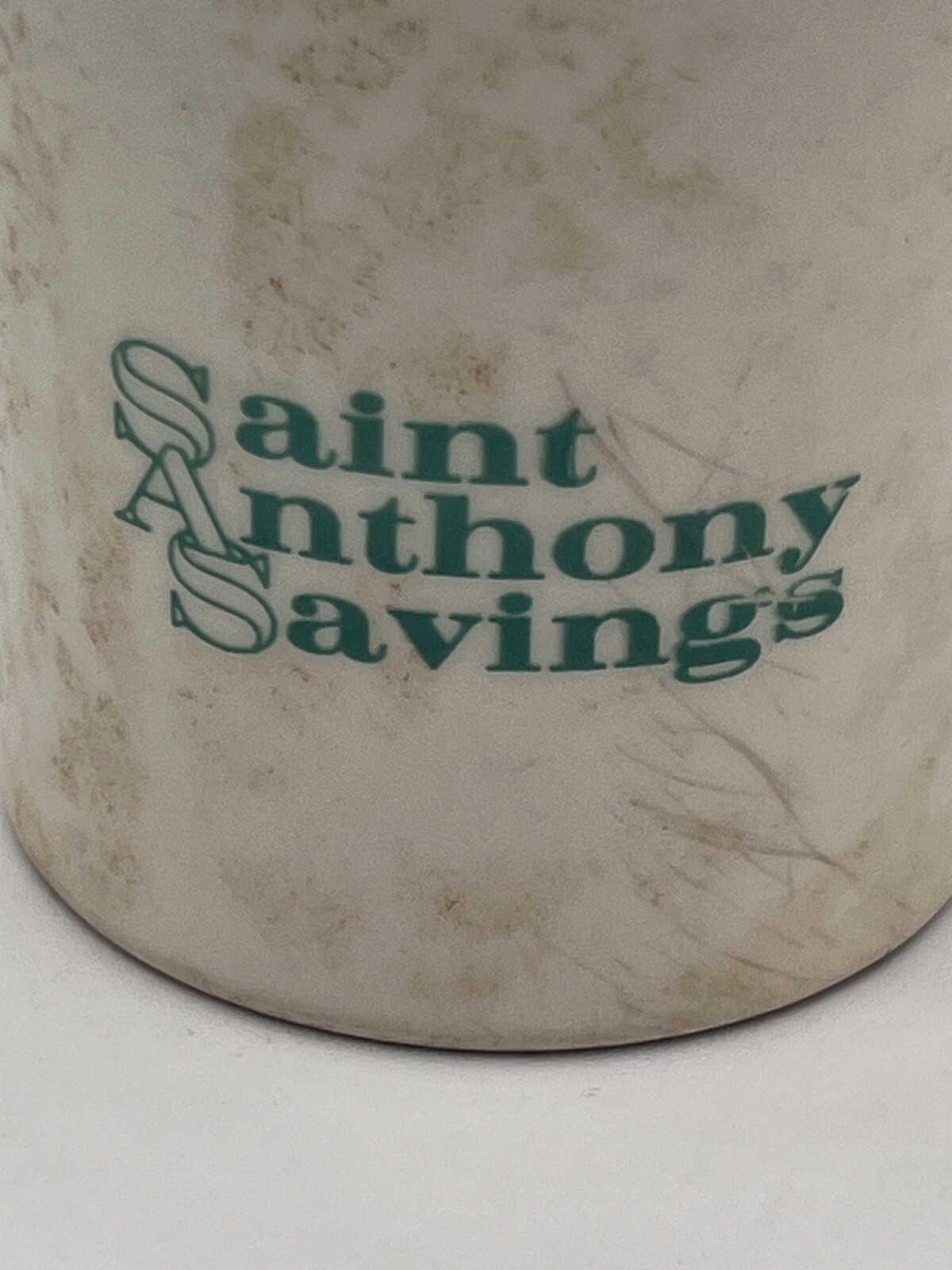 Fiestaware Ring Handle Coffee Mug Cup FIESTA Saint Anthony Savings Indiana
