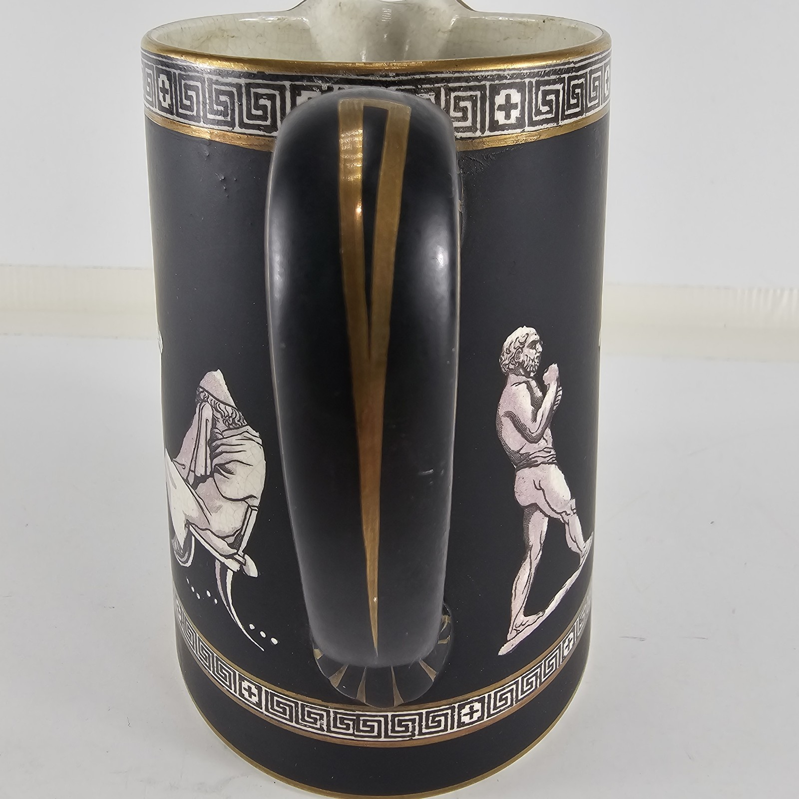 Vtg Pratt Fenton Old Greek Pitcher 5in