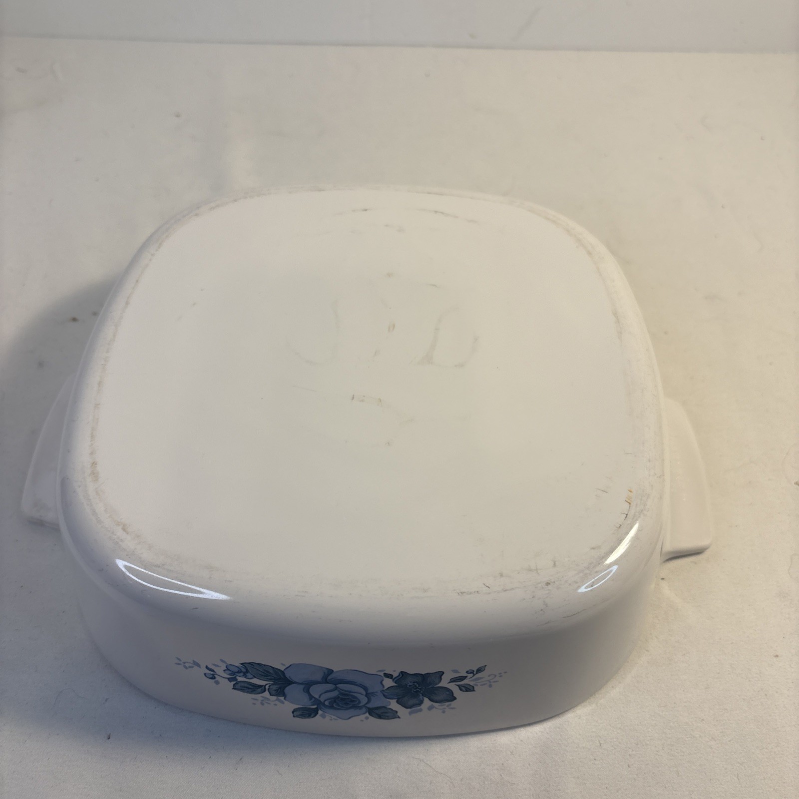 Corning Ware Blue Velvet Rose Casserole A-2-B 2 Liter Vintage Dish 8 x 8 No Lid