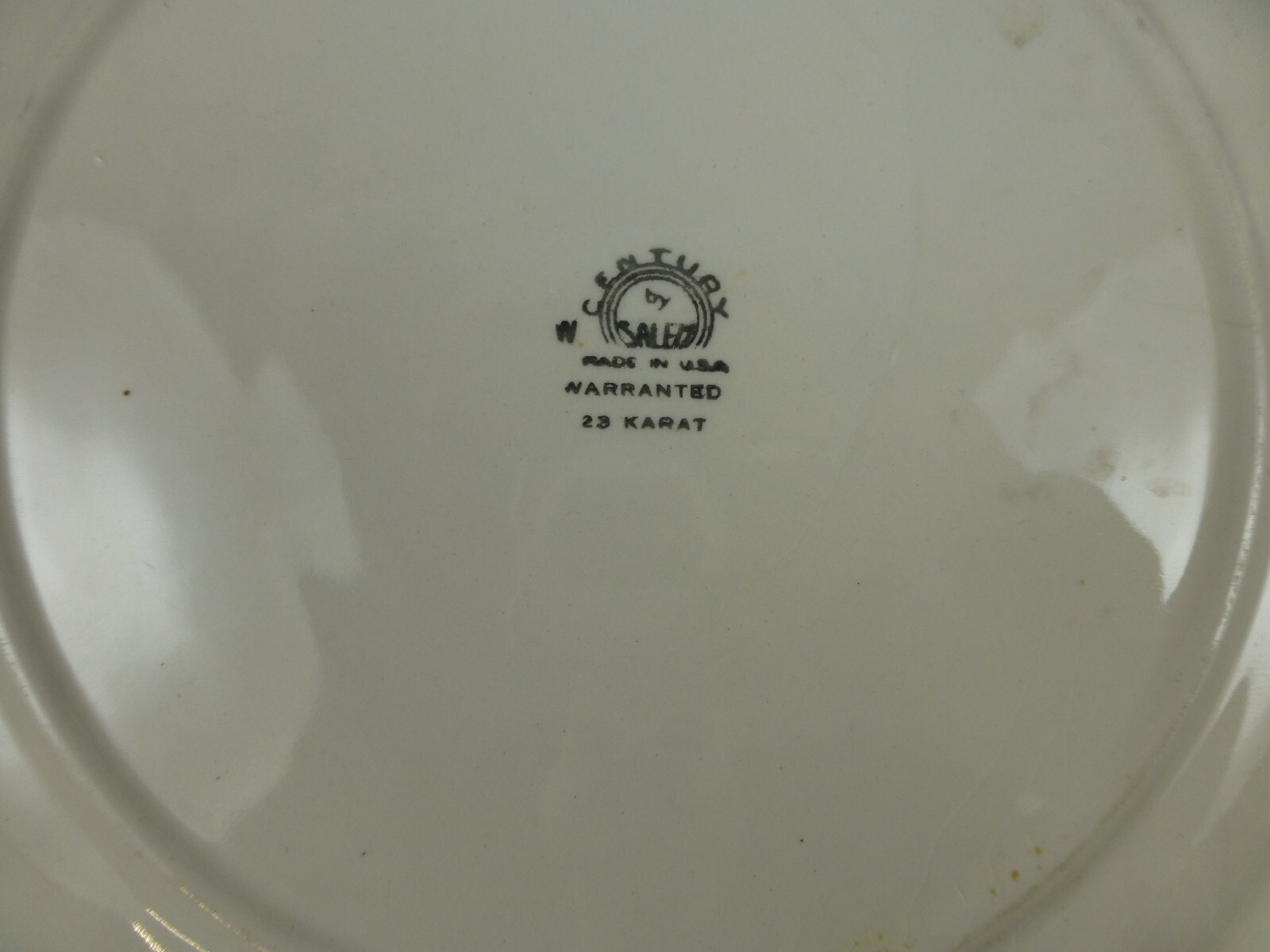 LOT OF 2 Salem 23 Karat Gold Victorian Women Plate 11 inch Made in USA