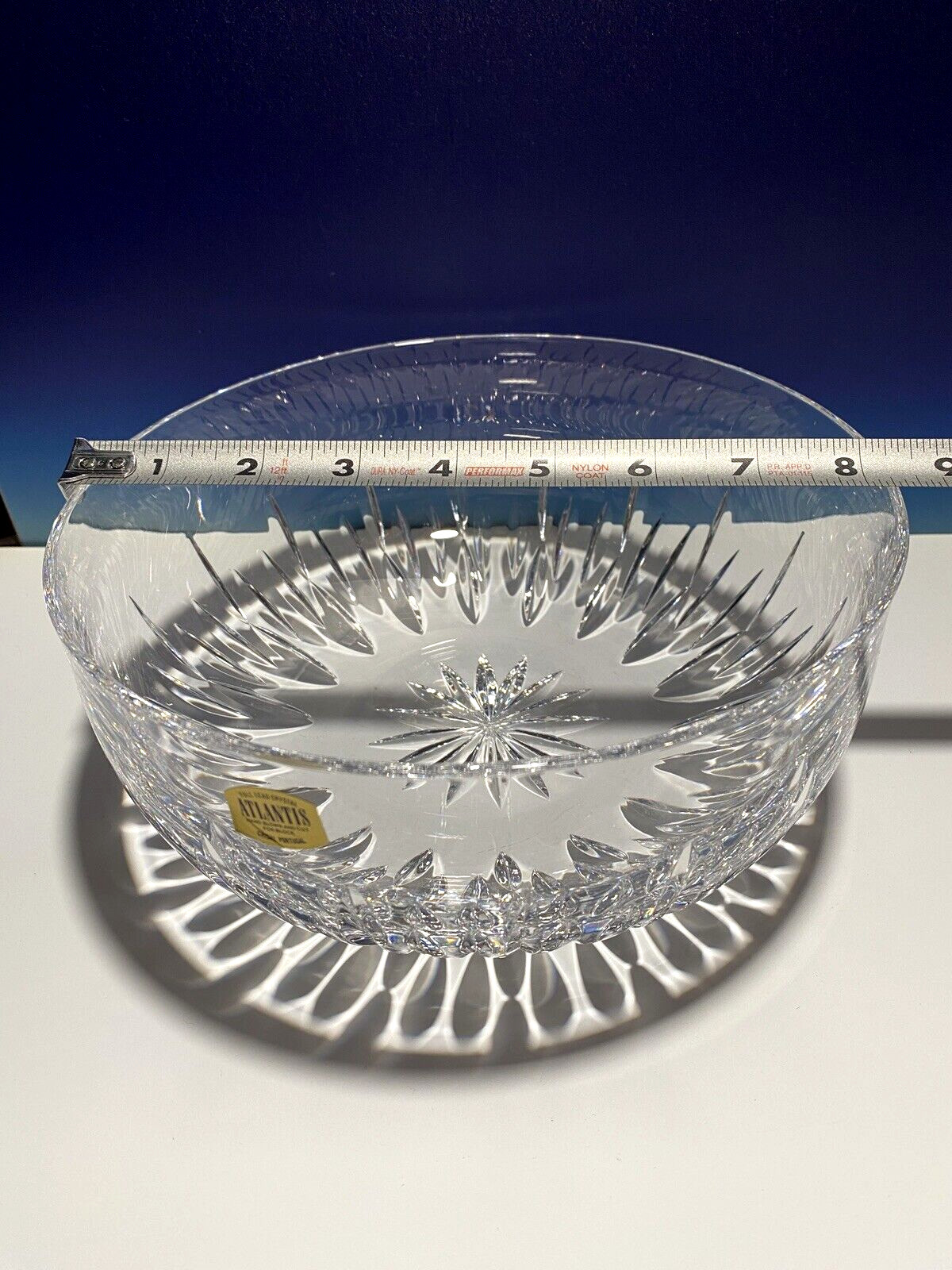 Atlantis Crystal Fruit Bowl 8.25”in Large