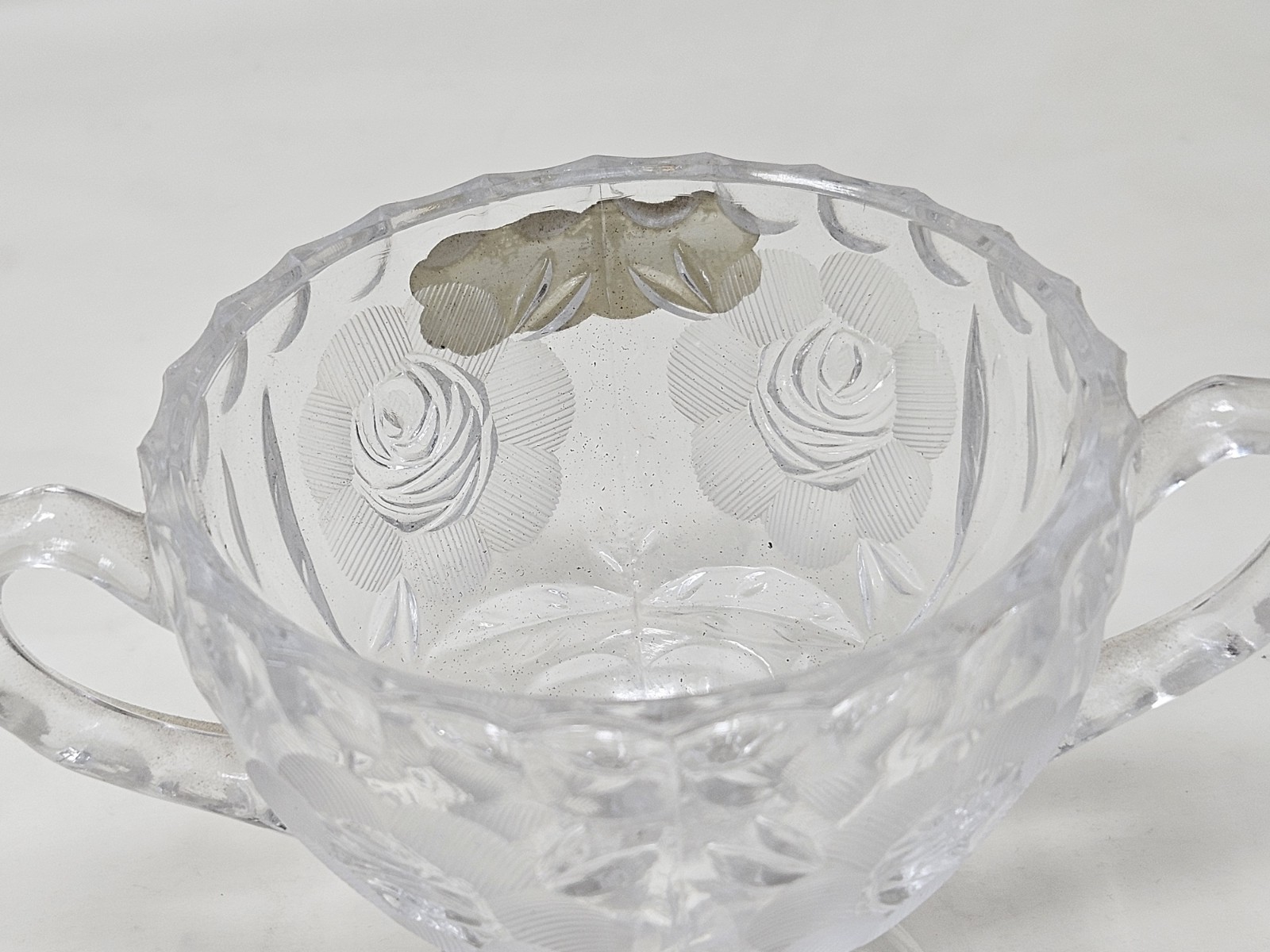 Vintage Italian Hand-Cut Lead Crystal Lidded Candy Dish