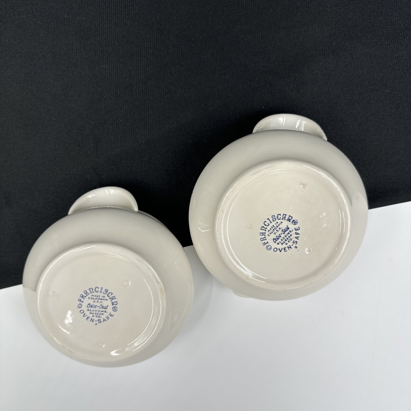 Franciscan Echo (2) 4” Individual Casserole Dish Without Lid USA •PRISTINE•