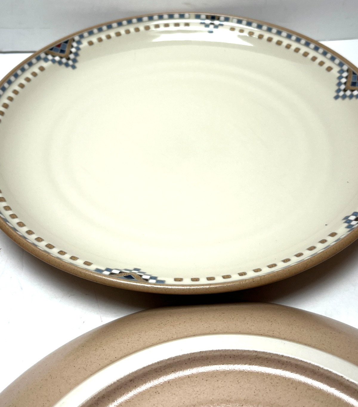 Noritake Stoneware Sedona #8481 lot of 2 Dinner Plates