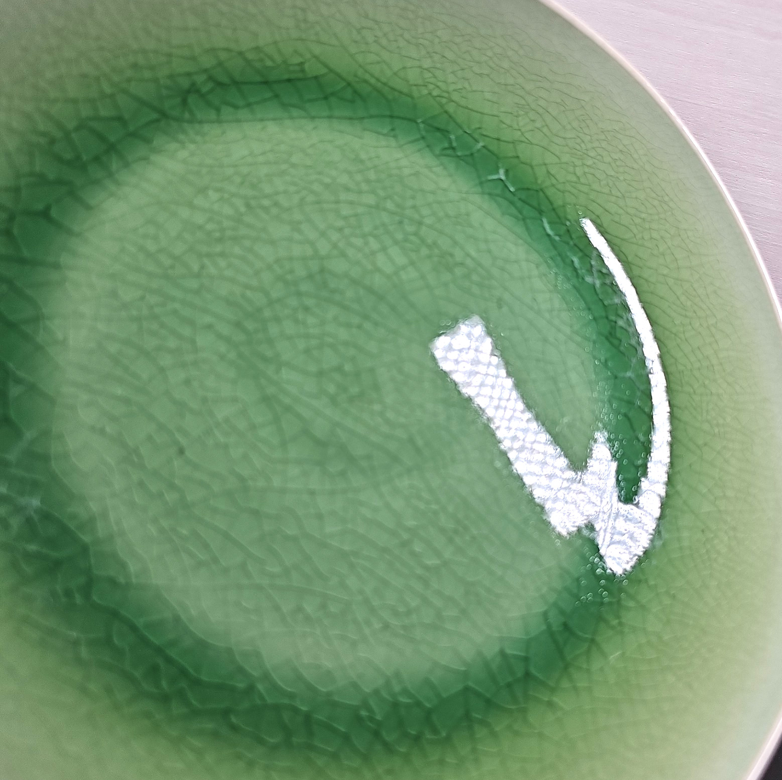 8 Roscher Crackle Glass Green Dinner Plates Set Elegant Stoneware Table Dish Lot