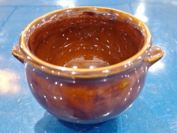 Bel-Terr BTC USA 92428 Brown Stoneware Tri-Footed French Onion Soup Bowl bean