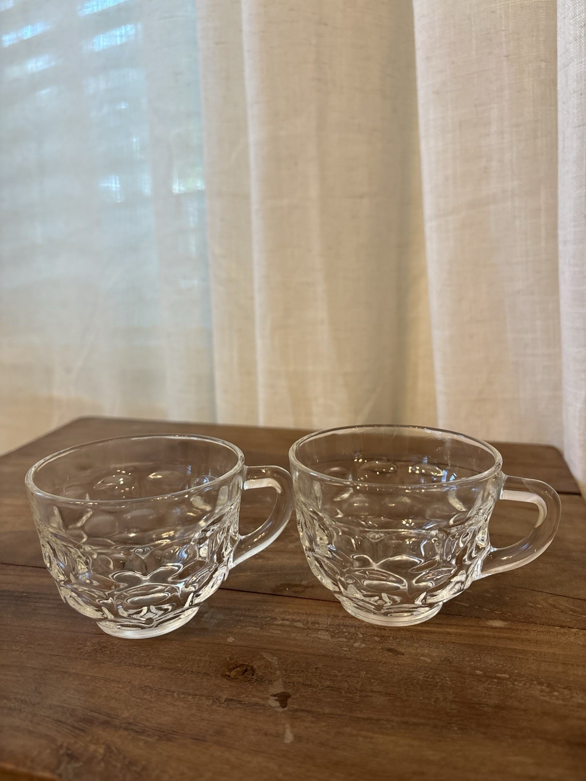 1960’s Federal Glass Yorktown (Colonial) pattern small punch cups