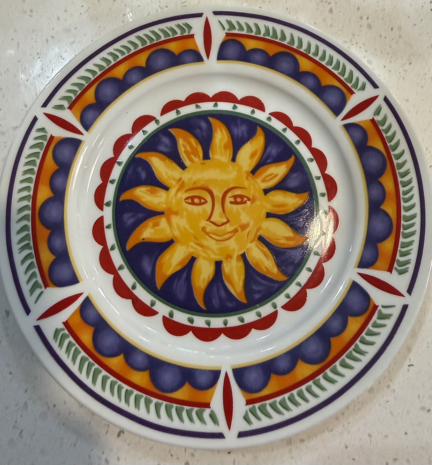 4 Gibson Sun Salad/Dessert Plate 7.5 Inches VTG 90’s Celestial EUC