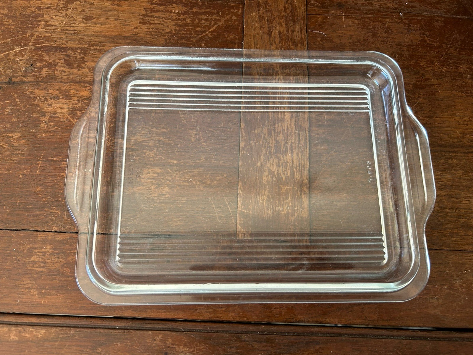 Pyrex 203-C LID ONLY Split Rib Glass Replacement Refrigerator Dish Cover