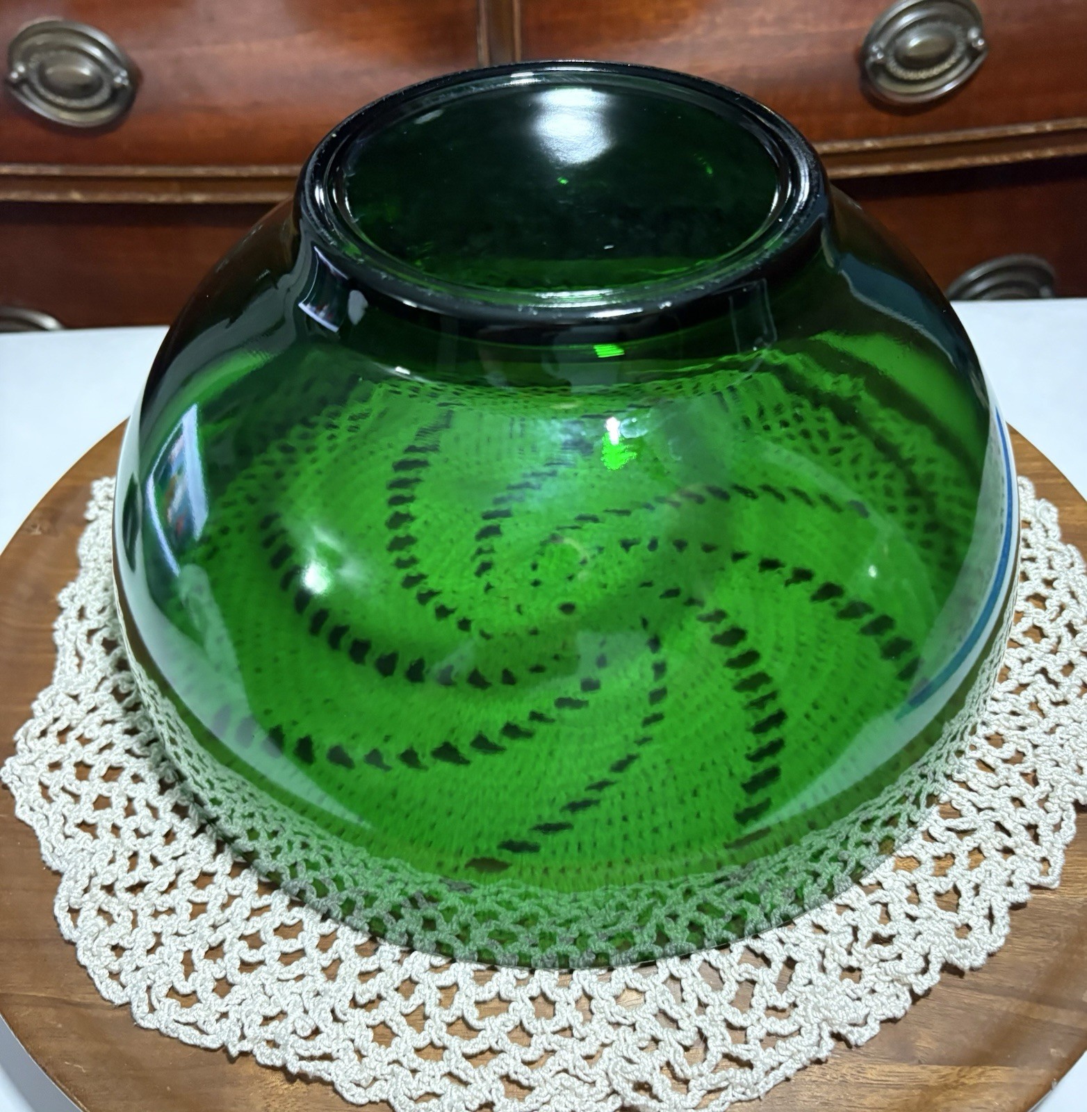 Vintage Anchor Hocking Punch Bowl