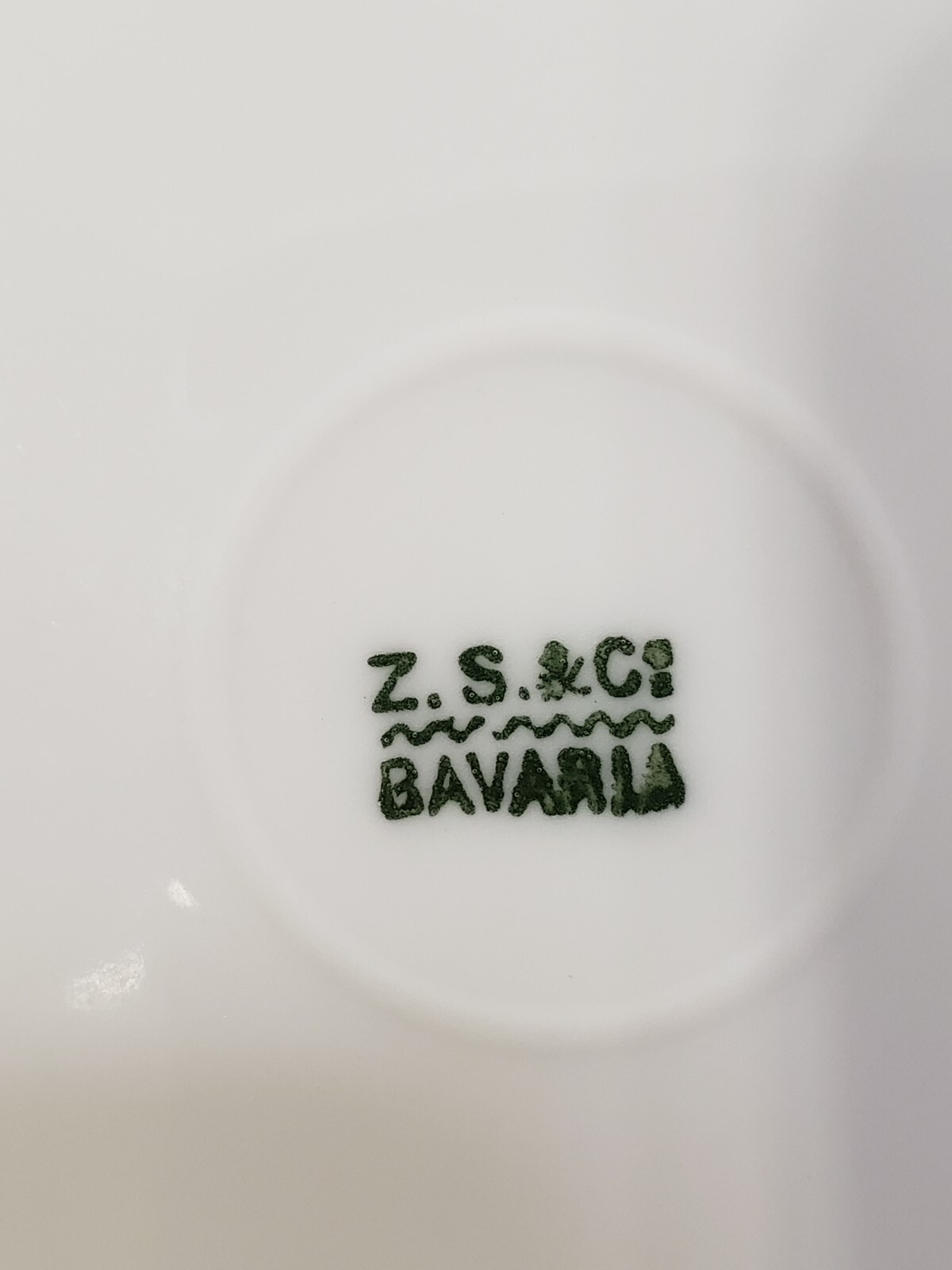 Two Antique Vintage Bavarian Plates Z.S. & Co Hand Painted Porcelain 1880- 1918