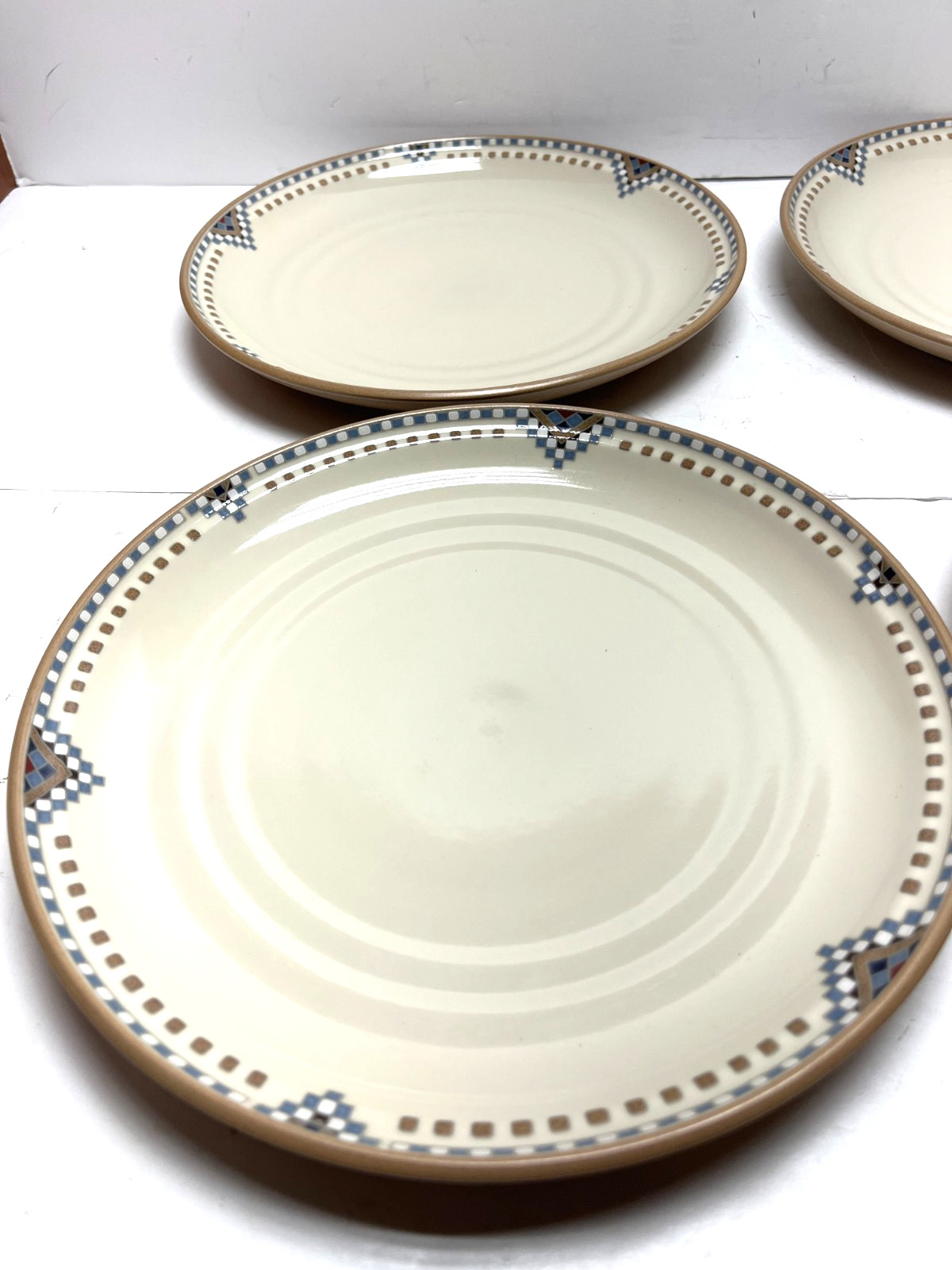Noritake Stoneware Sedona #8481 lot of 4 Dinner Plates