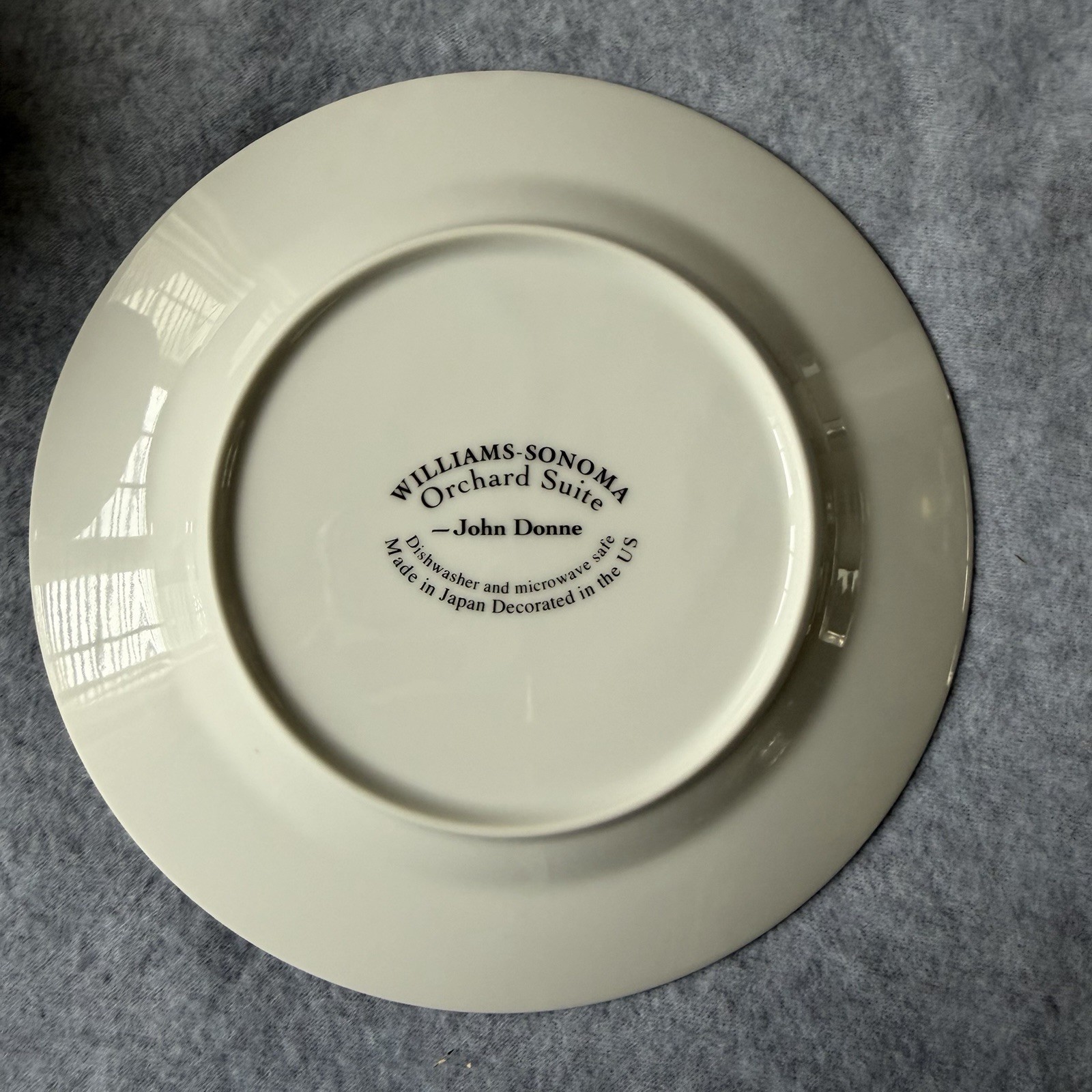 Williams-Sonoma Orchard Suite Cherries Japan Plate Wall Decor Poem John Donne 8”