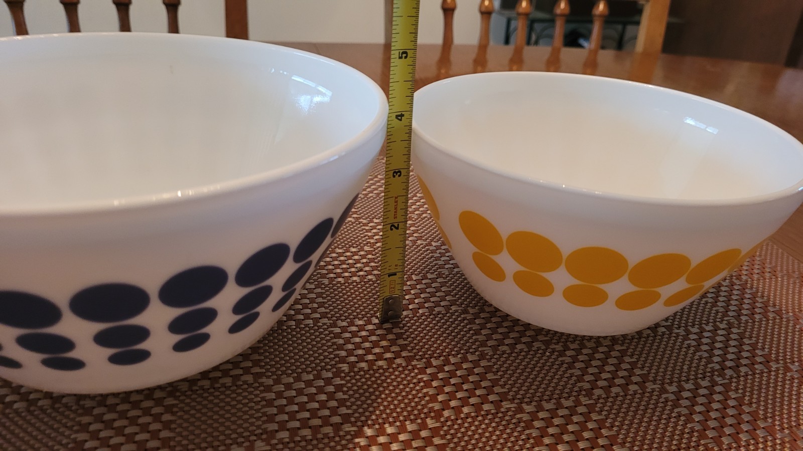 Vintage Charm Two Polka Dot Bowls Imagined By Pyrex