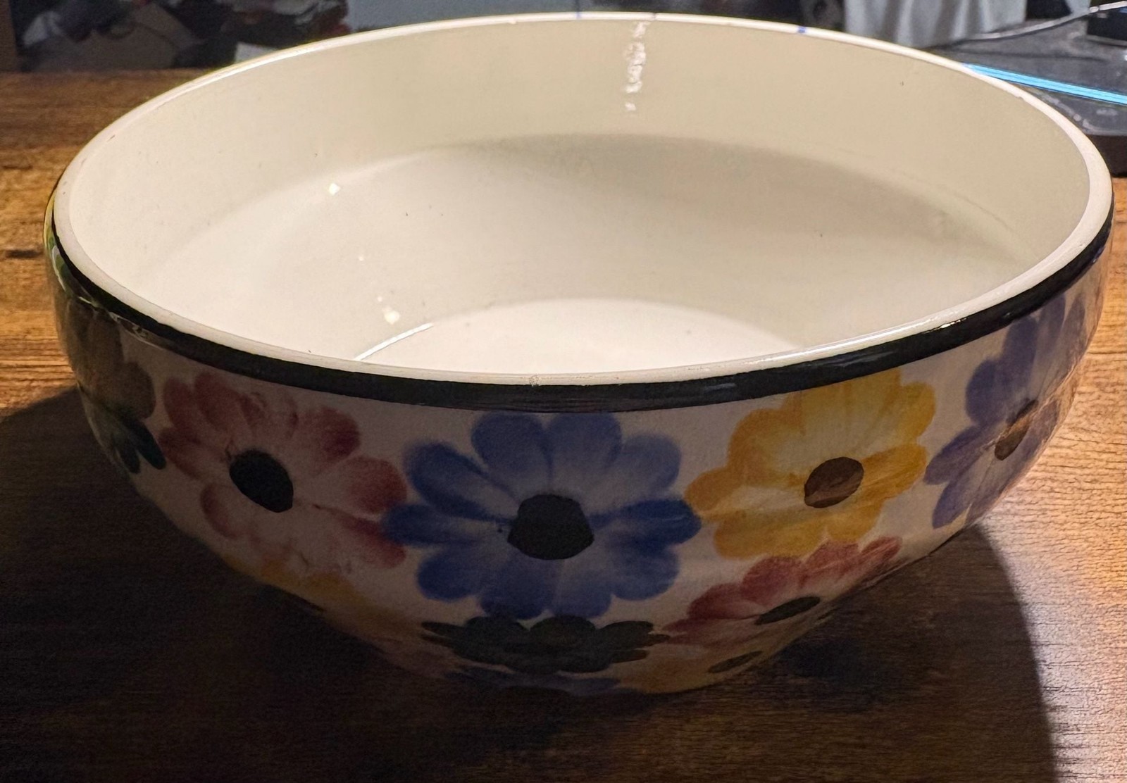Germany Ges Gesch Hand Painted Flower Serving, Fruit Bowl / Numbered – ,