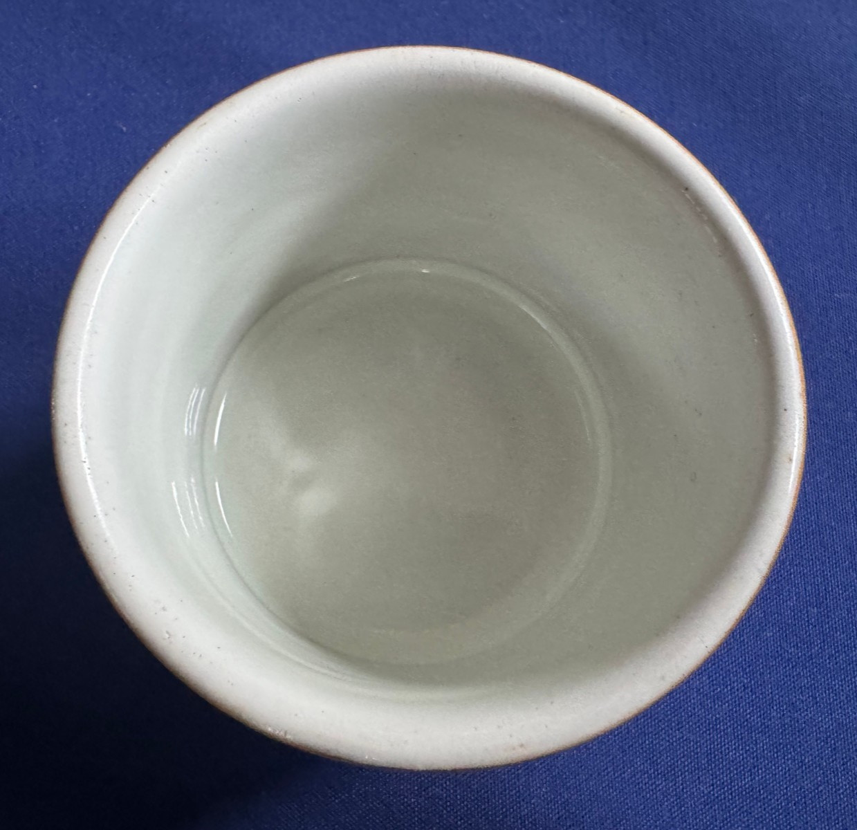 Denby Camelot Chevron Cream & Sugar • Olive Green • Sovereign Shape