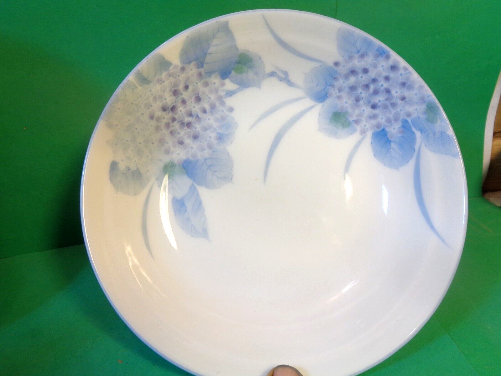 Blue Hydrangea 5 1/4″ Dessert Bowl, Mitsuho, Japan, 2 Count (Used/EUC)