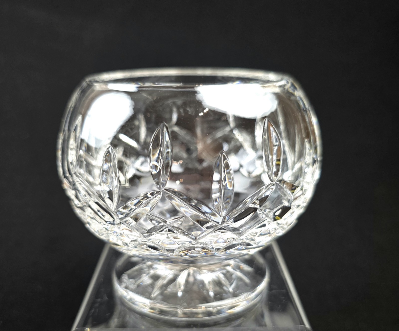 Waterford Crystal Lismore Open Round Footed Sugar Bowl Excellent 3 5/8”