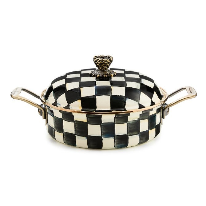 MacKenzie-Childs 3 Qt. Casserole Dish, Courtly Check, US Stock, No Import Fee