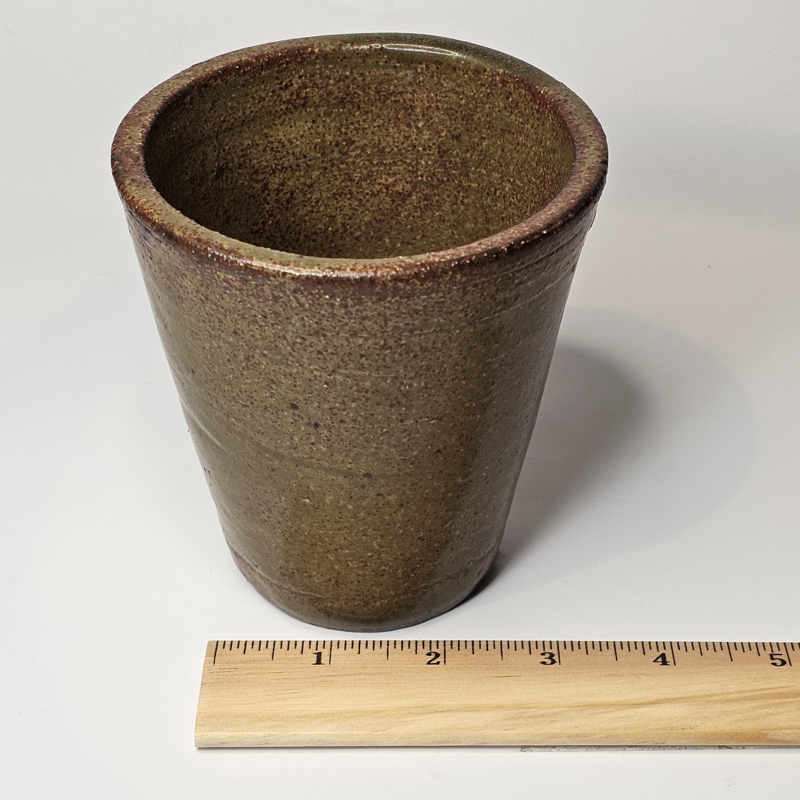 Handmade Stoneware Pottery Brown Speckle Glaze Ceramic Mug Tumbler